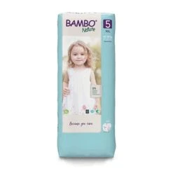 Bamboo Nature Eco-Friendly Diapers | Size 5 | 12-18 Kg | Tall 44 Pcs