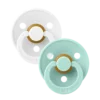 BIBS Colour 2 Pack Latex | Size1| White/Mint