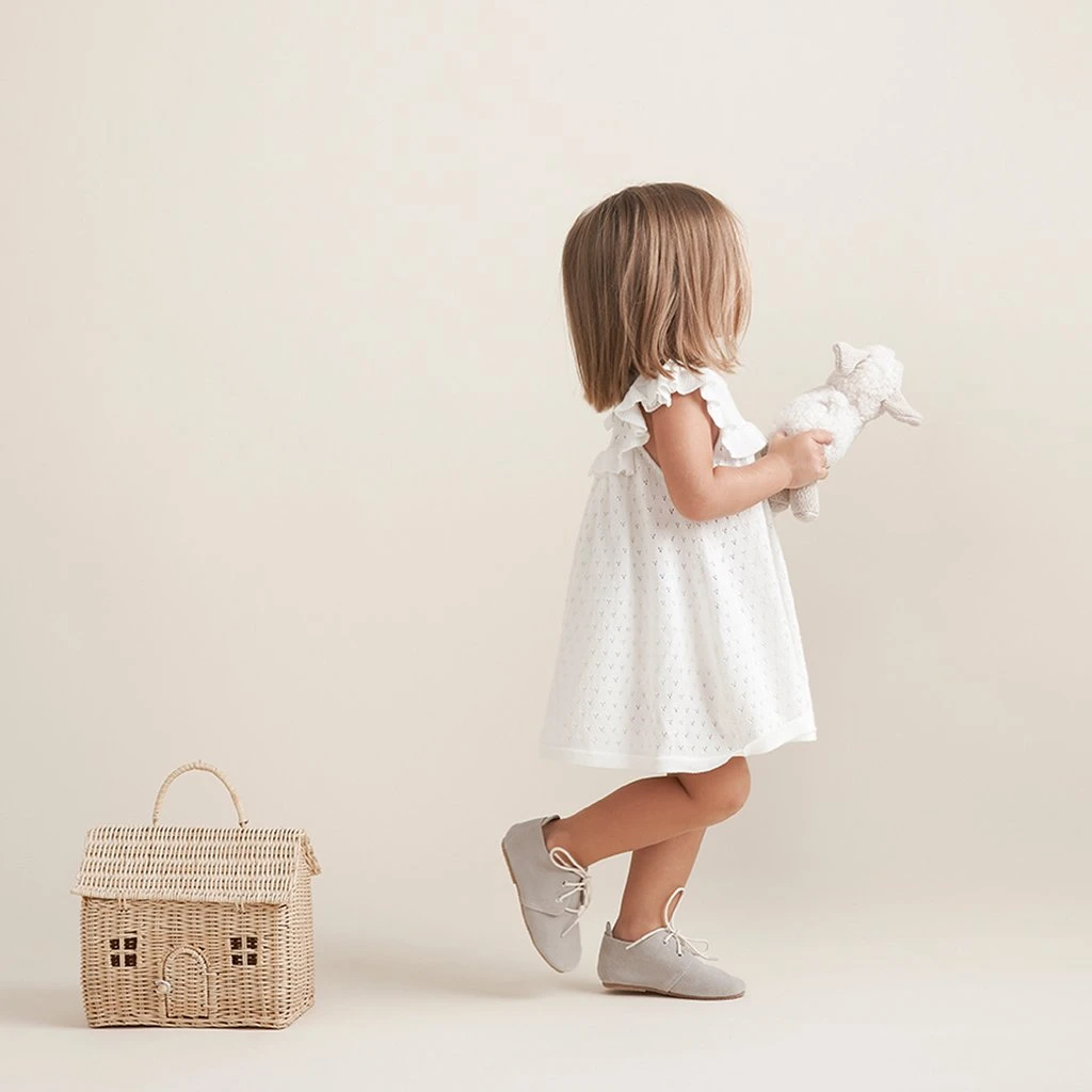 Pointelle Dress + Bloomer | White 2 Pointelle Dress + Bloomer | White - Image 2