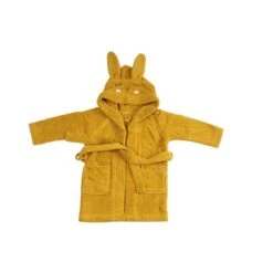 Hooded Bathrobe | Mustard | Rabbit