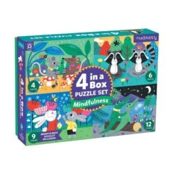 Eeboo 4 IN A Box Puzzle Set Mindfulness