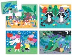 Eeboo 4 IN A Box Puzzle Set Mindfulness -Cheap Baby Products Store 4N1