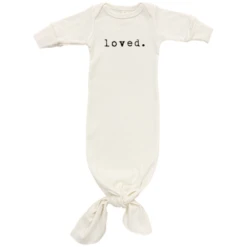 Loved - Organic Infant Gown - Olive 0-3m