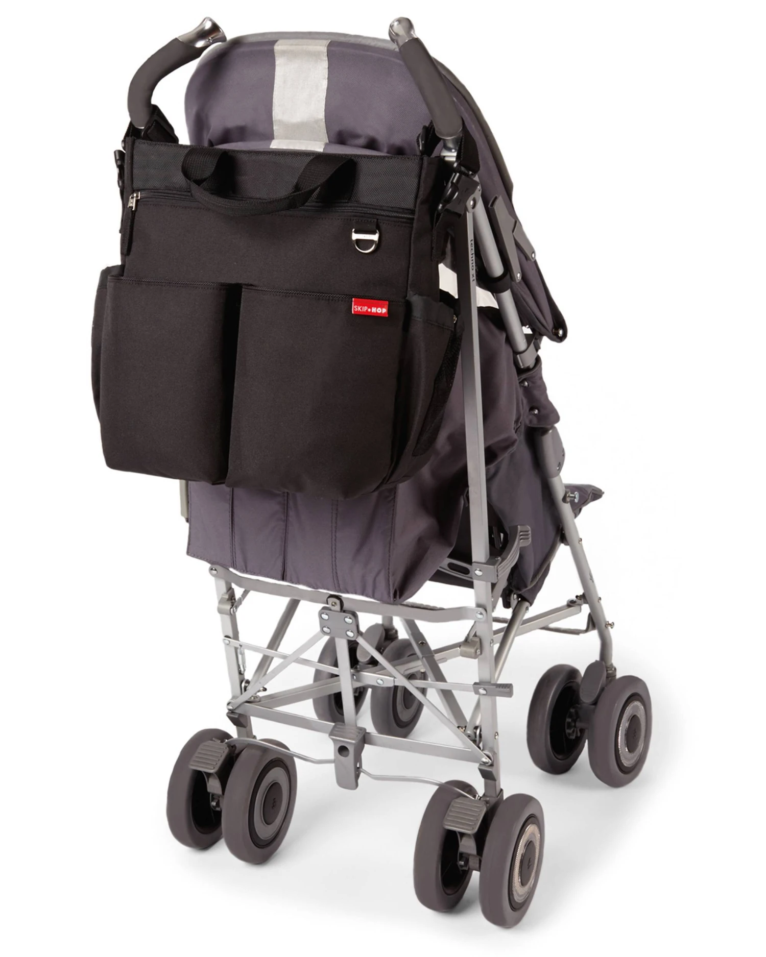 Skip Hop Dou Signature Diaper Bag | Black 4 Skip Hop Dou Signature Diaper Bag | Black - Image 4