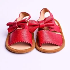Baby Bowtie Sandal | Red