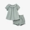 Muslin Dress Bloomer Set | Green