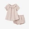 Muslin Dress Bloomer Set | Blush Pink