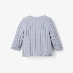 Pale Blue Cotton Cable Knit Baby Sweater -Cheap Baby Products Store 90912 3 1024x1024 bbec6373 1d21 42cb 8c70 896acfa68183