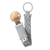 BIBS Pacifier Clip | Cloud/Iron