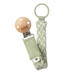 BIBS Pacifier Clip | Sage/Ivory