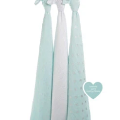 Aden + Anais Classic Swaddle 3-Pack Set | Metallic Skylight Birch