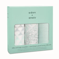 Aden + Anais Classic Swaddle 3-Pack Set | Metallic Skylight Birch -Cheap Baby Products Store BIRCH2