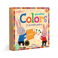 Eeboo Pre-School Colors | 12 Puzzle Pair