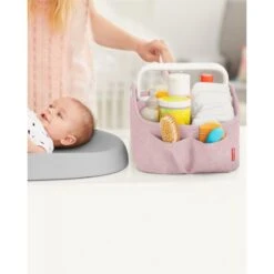Skip Hop Light Up Diaper Caddy | Pink Heather -Cheap Baby Products Store CP2