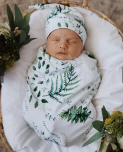 Baby Jersey Wrap & Beanie Set | Enchanted