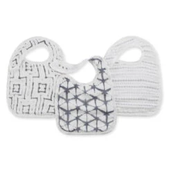 Aden + Anais Silky Soft 3-Pack Snap Bib | Indigo Shibori