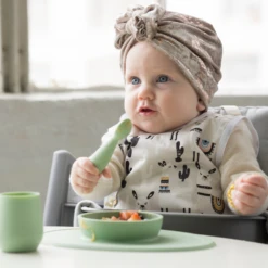 Ezpz First Food Set | Sage -Cheap Baby Products Store Lifestyle 2 1