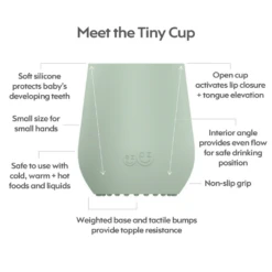 Ezpz First Food Set | Sage -Cheap Baby Products Store Meet the Product Tiny Cup Sage 1
