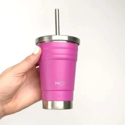 Mini Smoothie Cups -Cheap Baby Products Store MontiiCo Mini Smoothie Cup Glitter Magenta 1