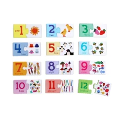 Eeboo Pre-School Numbers | 12 Puzzle Pairs 5 Eeboo Pre-School Numbers | 12 Puzzle Pairs -Cheap Baby Products Store NUM