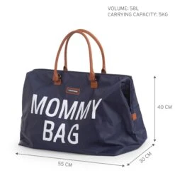 Childhome Mommy Bag | Navy White -Cheap Baby Products Store Packshots CWMBBNA Algemeen scaled 1