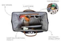 Childhome Mommy Bag | Navy White -Cheap Baby Products Store Packshots CWMBBNA Inside