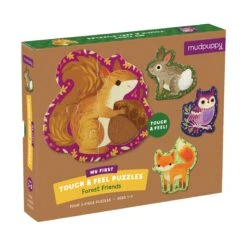 Eeboo My First Touch &amp; Feel Puzzle | Forest Friends