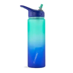 Plastic Sports Water Bottle With Straw