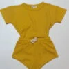 Mustard Waffle Knit Set