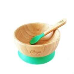 Bamboo Suction Plate &amp; Spoon | Baby Unicorn -Cheap Baby Products Store ZZZ1