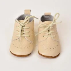 Lace Up Bootie | Beige