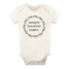 DADDY'S FAVORITE HUMAN | BODYSUIT | SHORT SLEEVE | BLACK