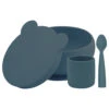 Silicone Dining Set OF 4 PCS | Deep Blue