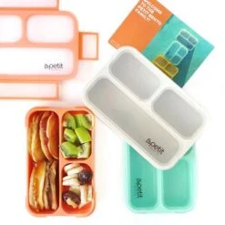 Bento Style Lunch Box | Mini 3 Compartments | Coral -Cheap Baby Products Store coral 1