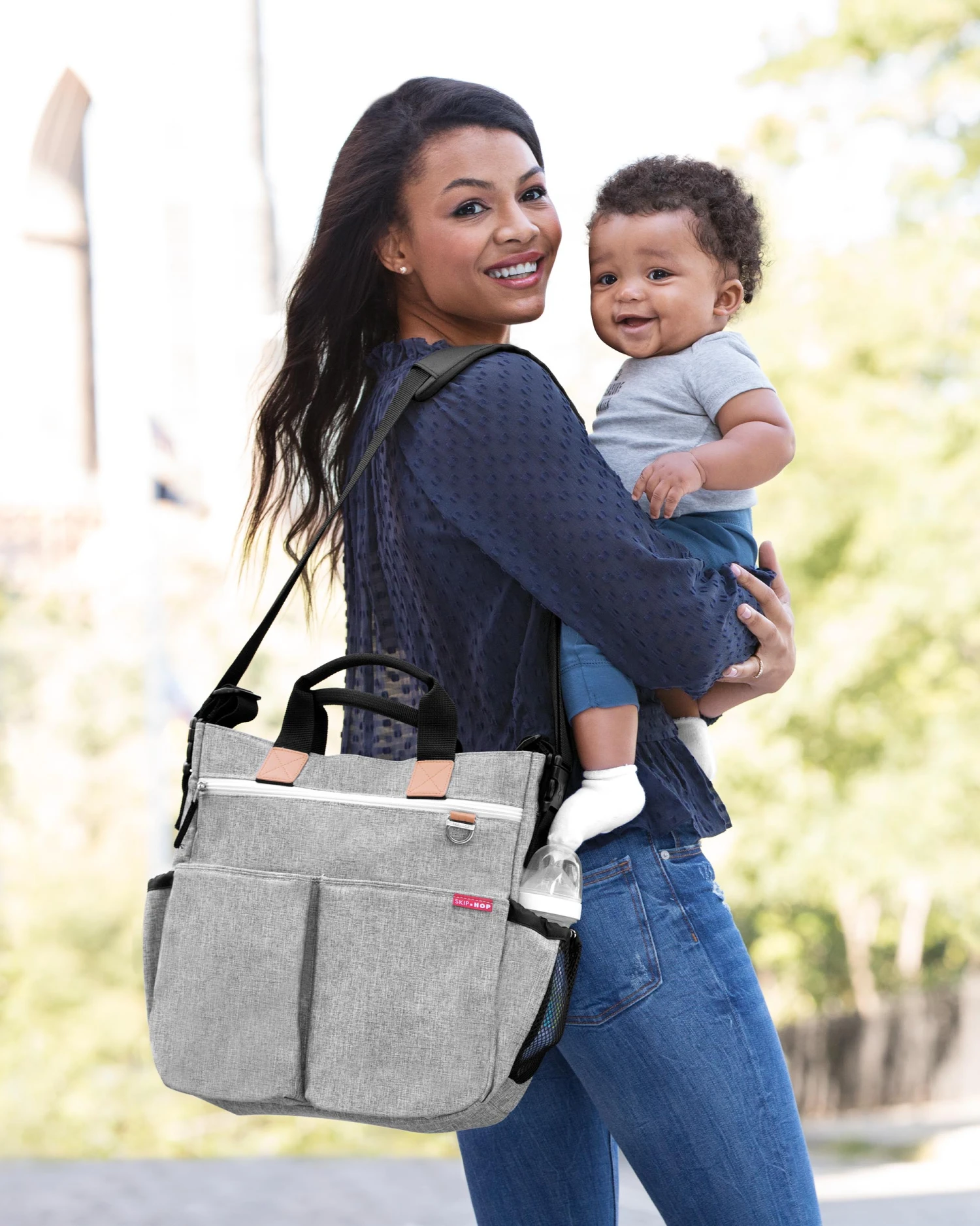 Skip Hop Duo Signature Diaper Bag | Grey Melange 8 Skip Hop Duo Signature Diaper Bag | Grey Melange - Image 8