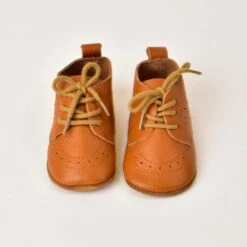 Lace Up Bootie | Tan