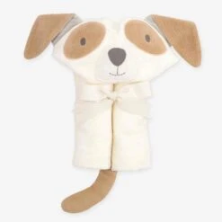 Tan Puppy Baby Bath Wrap | 79600