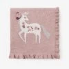 Floral Unicorn Knit Baby Blanket | 89485