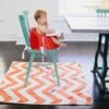 Multi-Purpose Catch All Floor Mat - Chevron Orange