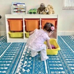 Playmat | Tribal | Teal -Cheap Baby Products Store ed3d4944cc51e0aeca3b48c6d990958bae45f85d 1