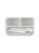 Bento Style Lunch Box | Mini 3 Compartment | Grey