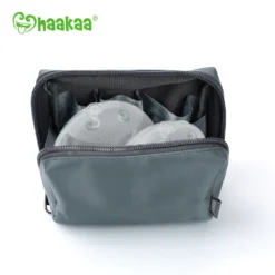 Haakaa Portable Storage Bag | Grey -Cheap Baby Products Store jbc mhk100 haakaa silicone ladybird milk collector 75ml 2pcs 15960986331