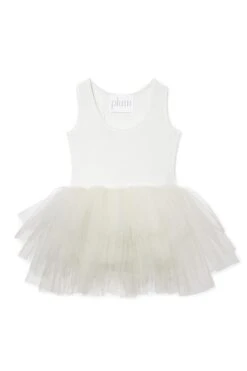 Tutu Dress Pearl Ivory| Off White
