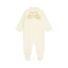Angel Wings Sleepsuit | Velour Gold