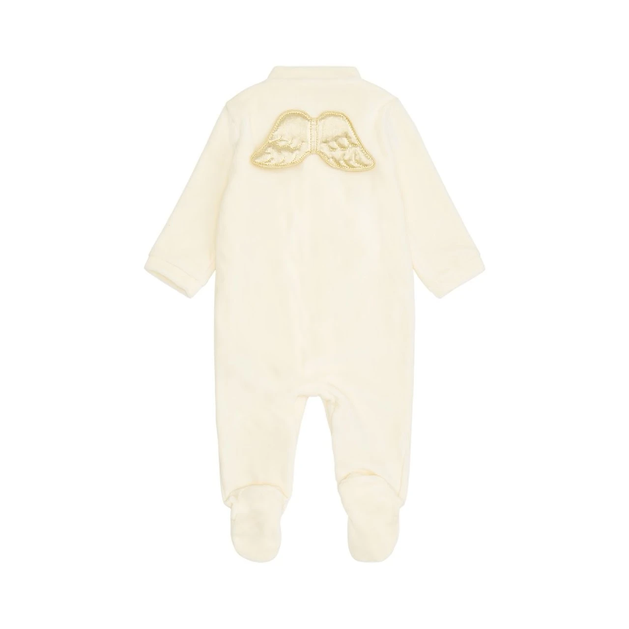 Angel Wings Sleepsuit | Velour Gold